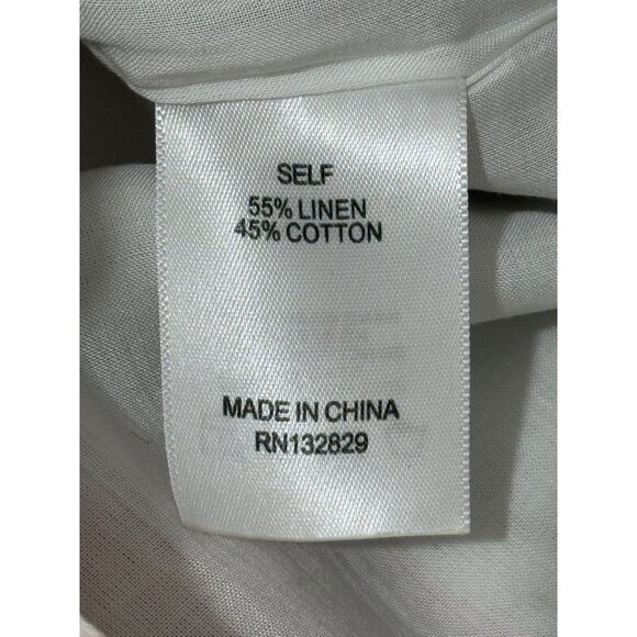 Revolve LPA Floral Belted Romper Bell Sleeves Cottagecore Linen Blend Size M - Picture 7 of 8